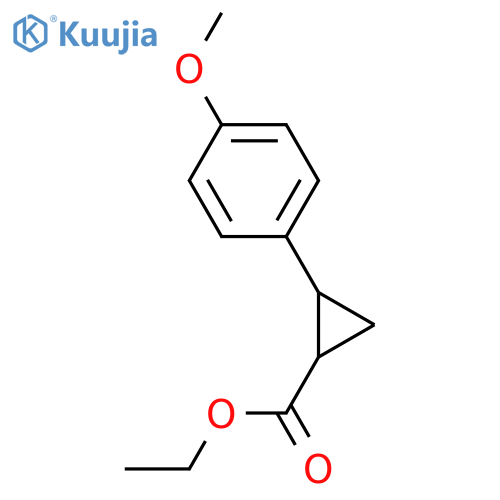 ethyl 2-(4-methoxyphenyl)cyclopropane-1-carboxylate structure