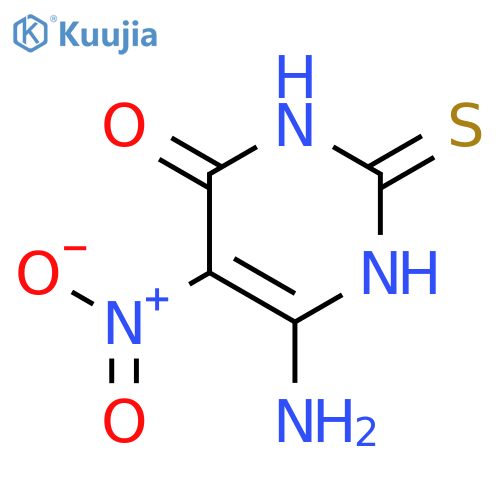 6-Amino-5-nitro-2-thio-uracil structure