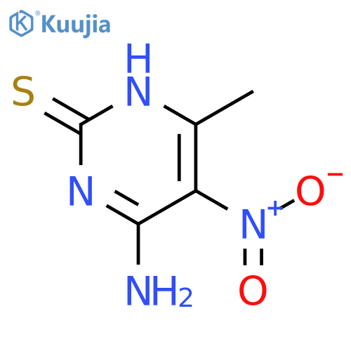 2(1H)-Pyrimidinethione, 4-amino-6-methyl-5-nitro- structure