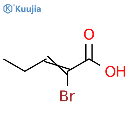 (2Z)-2-bromopent-2-enoic acid structure