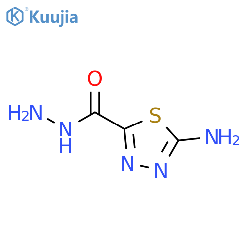 1,3,4-Thiadiazole-2-carboxylicacid, 5-amino-, hydrazide structure