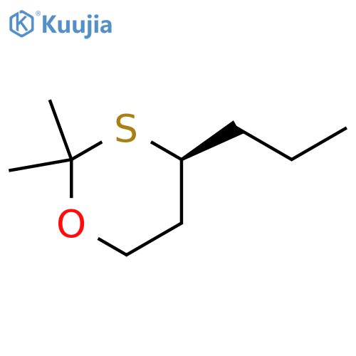 1,3-Oxathiane, 2,2-dimethyl-4-propyl-, (S)- structure