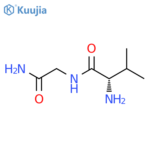 (2S)-2-Amino-N-(2-amino-2-oxoethyl)-3-methylbutanamide structure