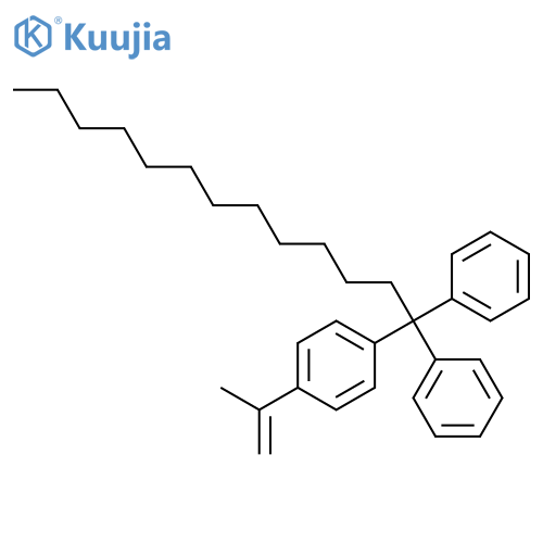 Benzene, 1-(1,1-diphenyltridecyl)-4-(1-methylethenyl)- structure