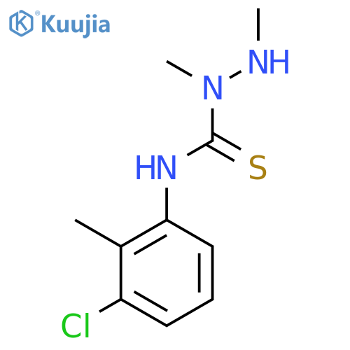 Hydrazinecarbothioamide, N-(3-chloro-2-methylphenyl)-1,2-dimethyl- structure