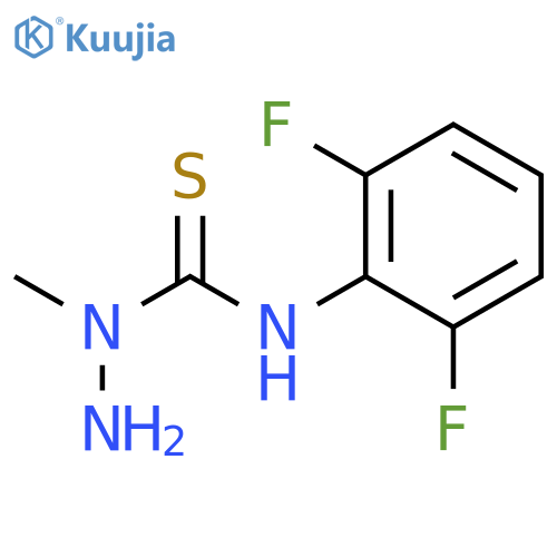 Hydrazinecarbothioamide, N-(2,6-difluorophenyl)-1-methyl- structure
