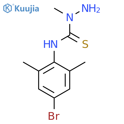 Hydrazinecarbothioamide, N-(4-bromo-2,6-dimethylphenyl)-1-methyl- structure