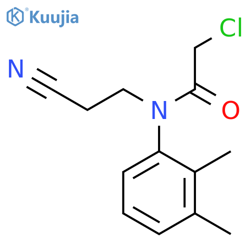 2-Chloro-N-(2-cyanoethyl)-N-(2,3-dimethylphenyl)acetamide structure