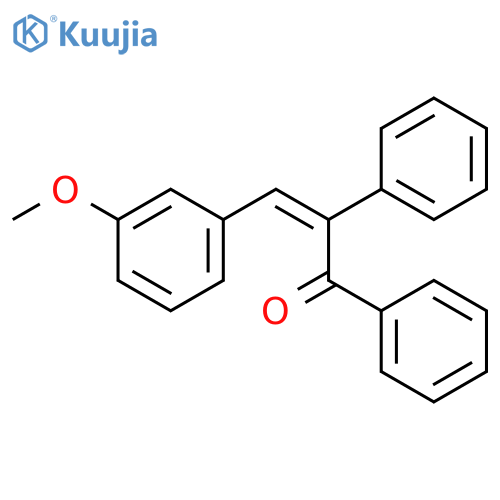 2-Propen-1-one, 3-(3-methoxyphenyl)-1,2-diphenyl-, (Z)- structure