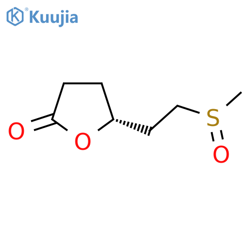 (5R)-5-(2-Methylsulfinylethyl)oxolan-2-one structure