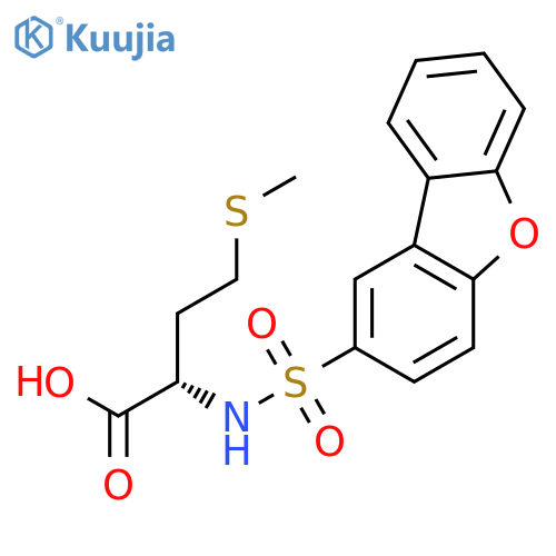 L-Methionine, N-(2-dibenzofuranylsulfonyl)- structure