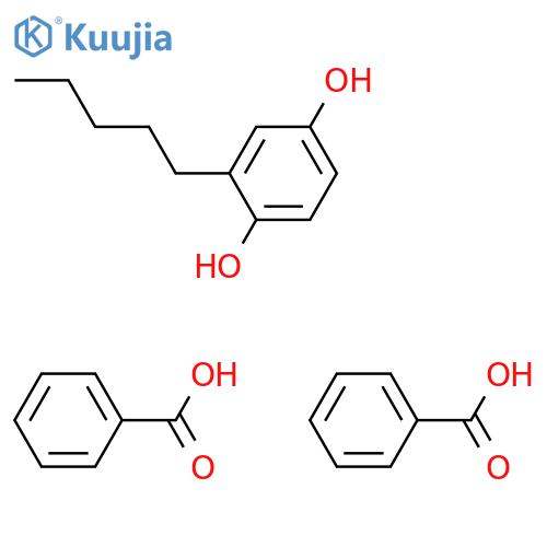 1,4-Benzenediol, 2-pentyl-, dibenzoate structure