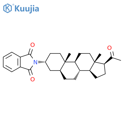 1H-Isoindole-1,3(2H)-dione, 2-[(3a,5a)-20-oxopregnan-3-yl]- structure