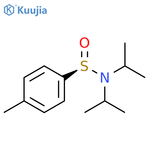 Benzenesulfinamide, 4-methyl-N,N-bis(1-methylethyl)-, (R)- structure