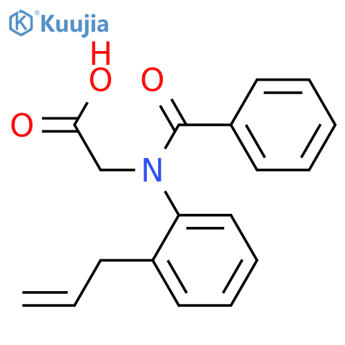 Glycine, N-benzoyl-N-[2-(2-propenyl)phenyl]- structure