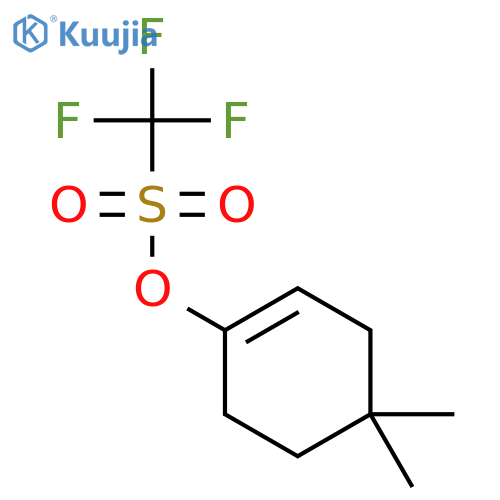 Methanesulfonic acid, trifluoro-, 4,4-dimethyl-1-cyclohexen-1-yl ester structure