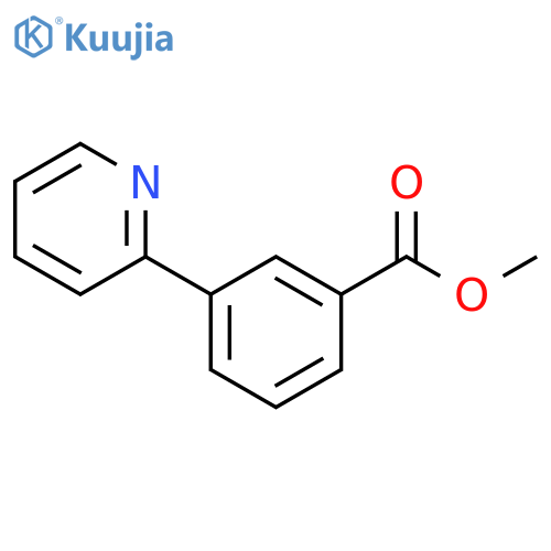 Benzoic acid, 3-(2-pyridinyl)-, methyl ester structure