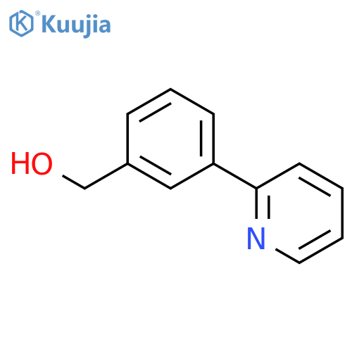 3-(Pyridin-2-yl)benzyl alcohol structure