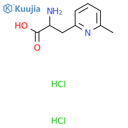 2-Amino-3-(6-methylpyridin-2-yl)propanoic acid dihydrochloride structure