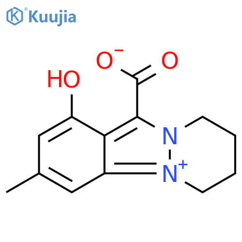Pyridazino[1,2-a]indazol-5-ium,11-carboxy-6,7,8,9-tetrahydro-1-hydroxy-3-methyl-, inner salt structure