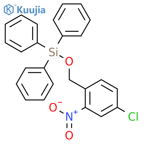 Silane, [(4-chloro-2-nitrophenyl)methoxy]triphenyl- structure