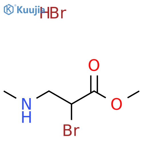 Methyl 2-Bromo-3-(methylamino)propanoate Hydrobromide structure
