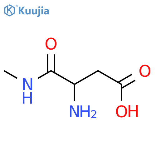 Butanoic acid, 3-amino-4-(methylamino)-4-oxo- structure