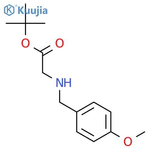 Glycine, N-[(4-methoxyphenyl)methyl]-, 1,1-dimethylethyl ester structure