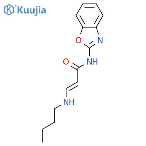 2-Propenamide, N-2-benzoxazolyl-3-(butylamino)- structure