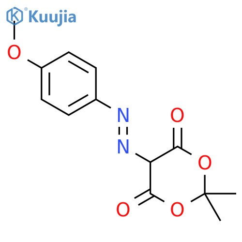 1,3-Dioxane-4,6-dione, 5-[(4-methoxyphenyl)azo]-2,2-dimethyl- structure