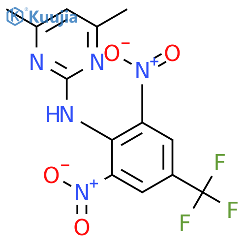 2-Pyrimidinamine, N-[2,6-dinitro-4-(trifluoromethyl)phenyl]-4,6-dimethyl- structure