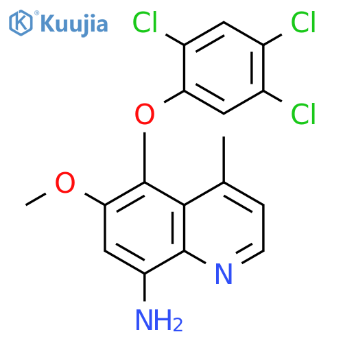 8-Quinolinamine, 6-methoxy-4-methyl-5-(2,4,5-trichlorophenoxy)- structure