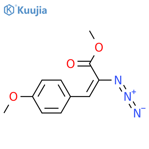 2-Propenoic acid, 2-azido-3-(4-methoxyphenyl)-, methyl ester structure