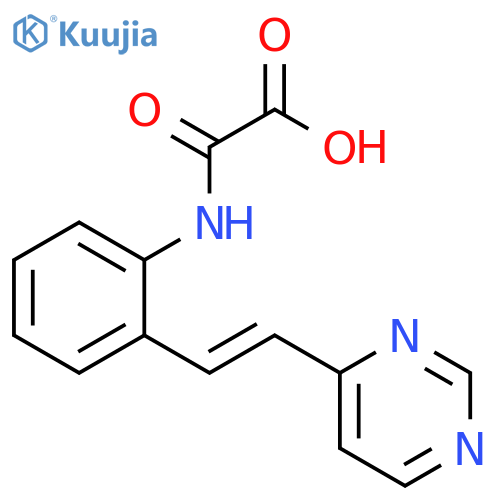 Acetic acid, oxo[[2-[2-(4-pyrimidinyl)ethenyl]phenyl]amino]- structure