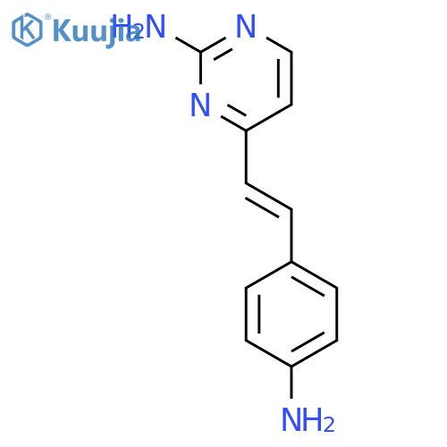 2-Pyrimidinamine, 4-[2-(4-aminophenyl)ethenyl]- structure