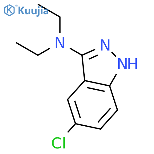 1H-Indazol-3-amine, 5-chloro-N,N-diethyl- structure