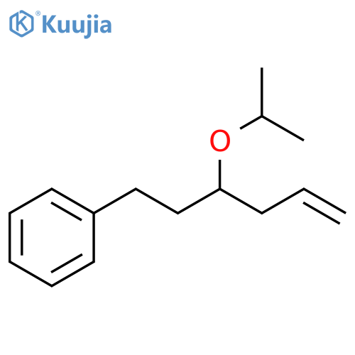 Benzene, [3-(1-methylethoxy)-5-hexen-1-yl]- structure