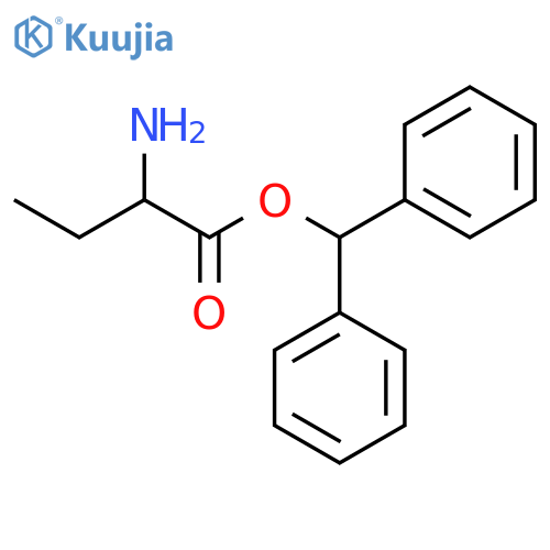 Butanoic acid, 2-amino-, diphenylmethyl ester structure