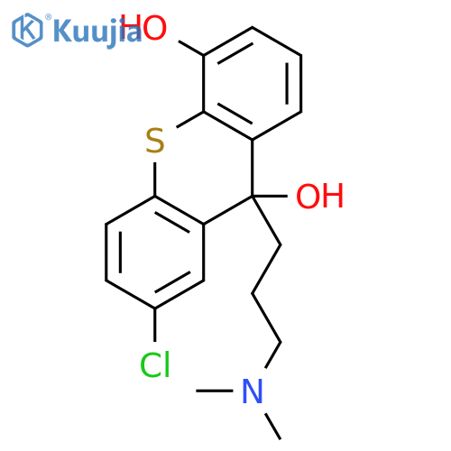 9H-Thioxanthene-4,9-diol, 7-chloro-9-[3-(dimethylamino)propyl]- structure