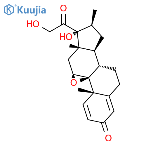 9b,11b-Epoxy-17,21-dihydroxy-16b-methylpregna-1,4-diene-3,20-dione structure