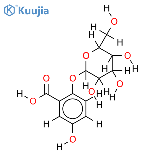 (2-Carboxy-4-hydroxy-phenyl)-beta-D-glucopyranosid structure