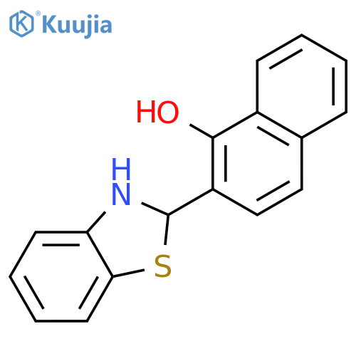 1-Naphthalenol, 2-(2,3-dihydro-2-benzothiazolyl)- structure