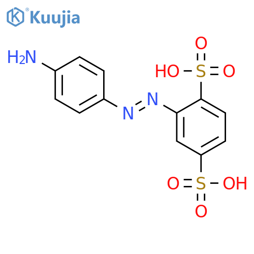 1,4-Benzenedisulfonic acid, 2-[(4-aminophenyl)azo]- structure