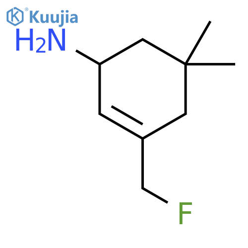 2-Cyclohexen-1-amine, 3-(fluoromethyl)-5,5-dimethyl- structure