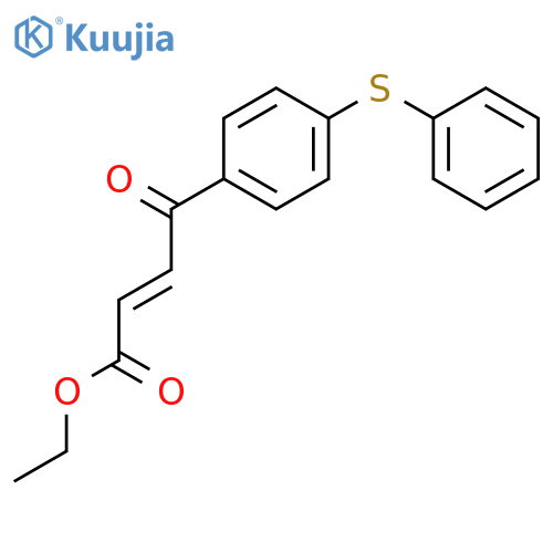 2-Butenoic acid, 4-oxo-4-[4-(phenylthio)phenyl]-, ethyl ester structure