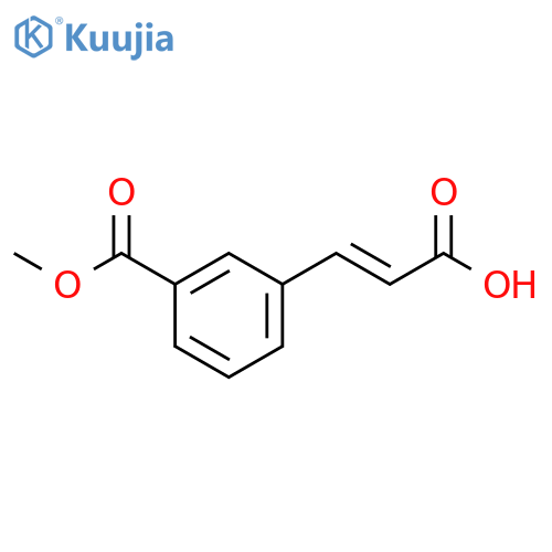 3-3-(methoxycarbonyl)phenylprop-2-enoic acid structure