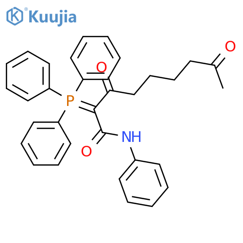 Nonanamide, 3,8-dioxo-N-phenyl-2-(triphenylphosphoranylidene)- structure