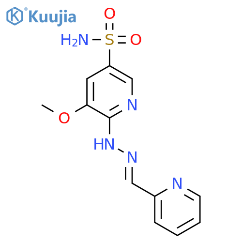 3-Pyridinesulfonamide, 5-methoxy-6-[(2-pyridinylmethylene)hydrazino]- structure