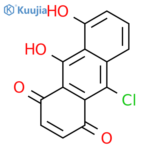 1,4-Anthracenedione, 9-chloro-5,10-dihydroxy- structure