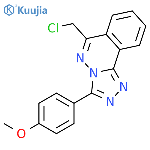 1,2,4-Triazolo[3,4-a]phthalazine, 6-(chloromethyl)-3-(4-methoxyphenyl)- structure